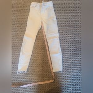 Cream colored zara jeans